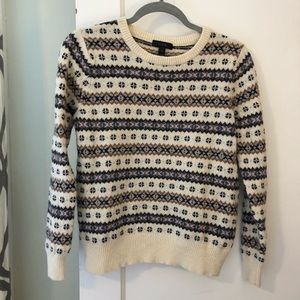 J Crew fair isle sweater